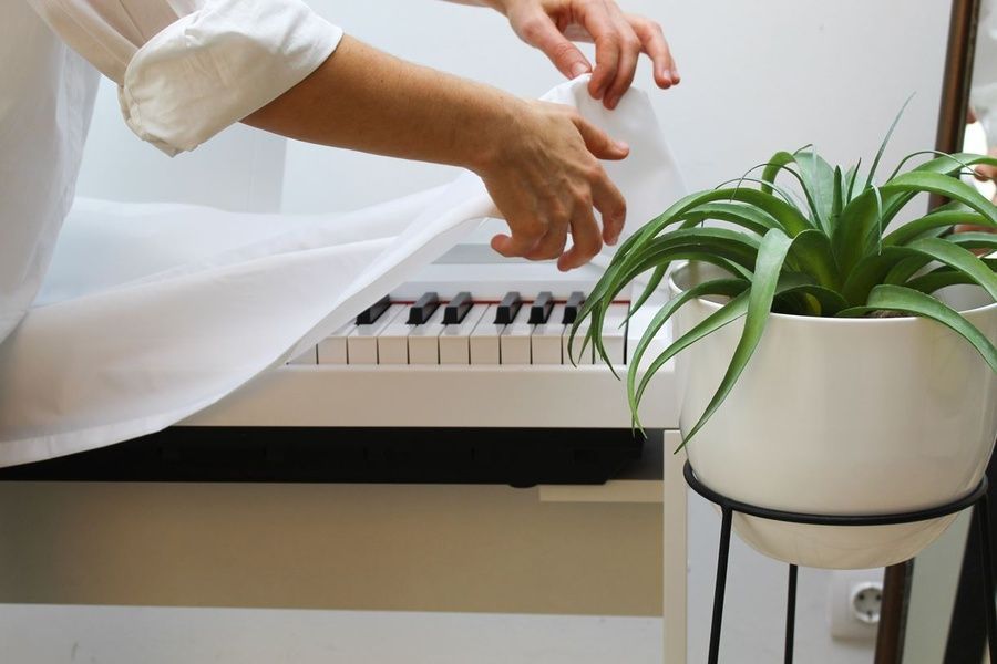 Стійка для піаніно Casio без кришки + накидка, комплект, чорна 17722313701 фото