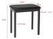 GA Music Basic Q90H Piano Bench, White, Fixed Height (Stationary)