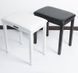 GA Music Basic Q90H Piano Bench, White, Fixed Height (Stationary)