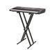 Piano stand for piano and keyboard double metal Ga-Music GAX2 black X-shaped