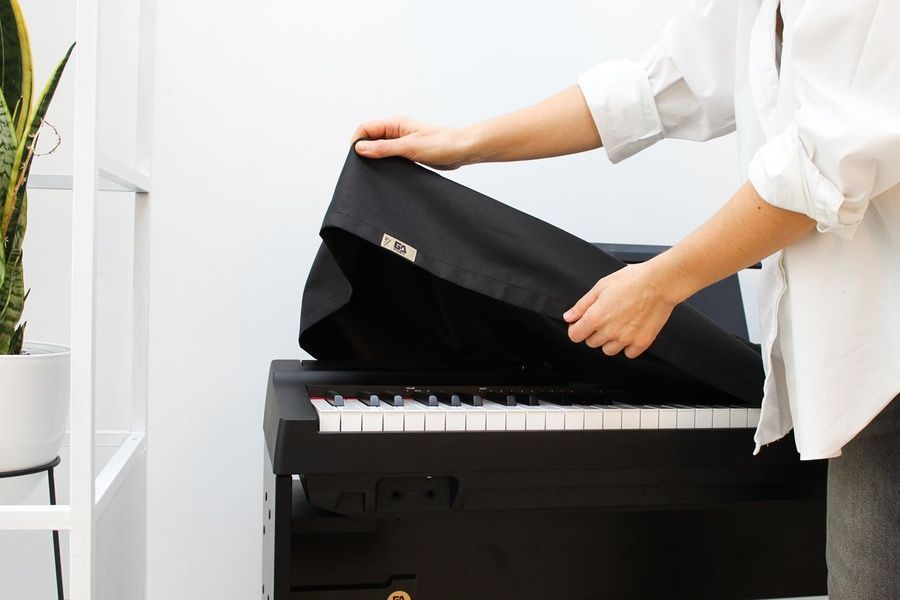 Стойка для пианино Casio без крышки + накидка, комплект, белая 17722313700 фото